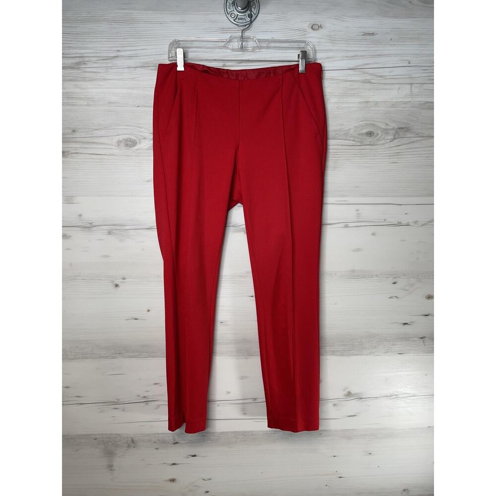 INC International Concepts Womens 6 Red Tapered Stretch Dress Pants Professional